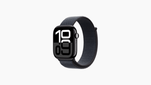 APPLE WATCH S10 GPS, 46MM JET BLACK ALUMINUM CASE WITH INK SPORT LOOP - Image 1